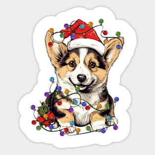 Christmas Puppy Sticker